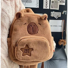 Huitich A - Express Capybara Plush Backpack Large Capacity - Mumzar
