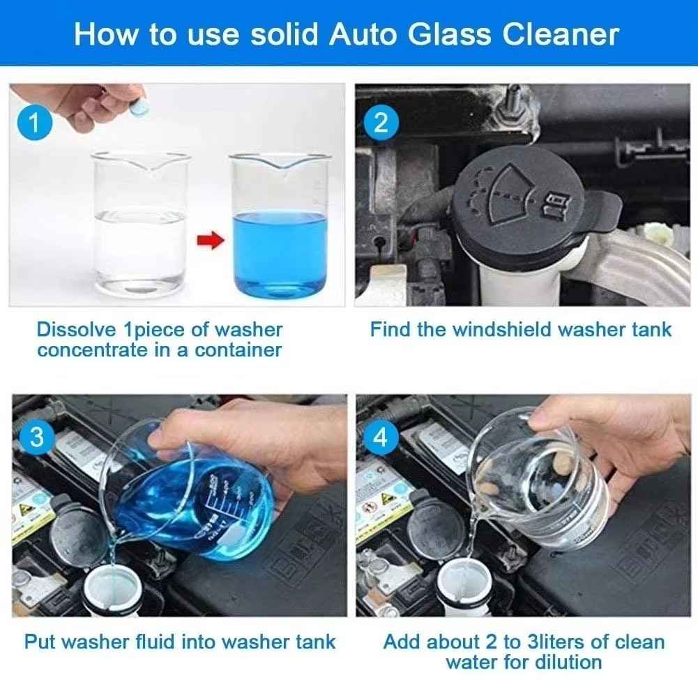 Huitich A - Express Car Windscreen Cleaner Tablets 100pcs - Mumzar