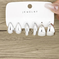 Huitich A - Express Chunky Gold Hoop Earrings Set Stylish Jewelry - Mumzar