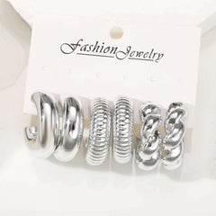 Huitich A - Express Chunky Gold Hoop Earrings Set Stylish Jewelry - Mumzar
