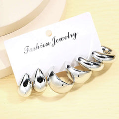 Huitich A - Express Chunky Gold Hoop Earrings Set Stylish Jewelry - Mumzar