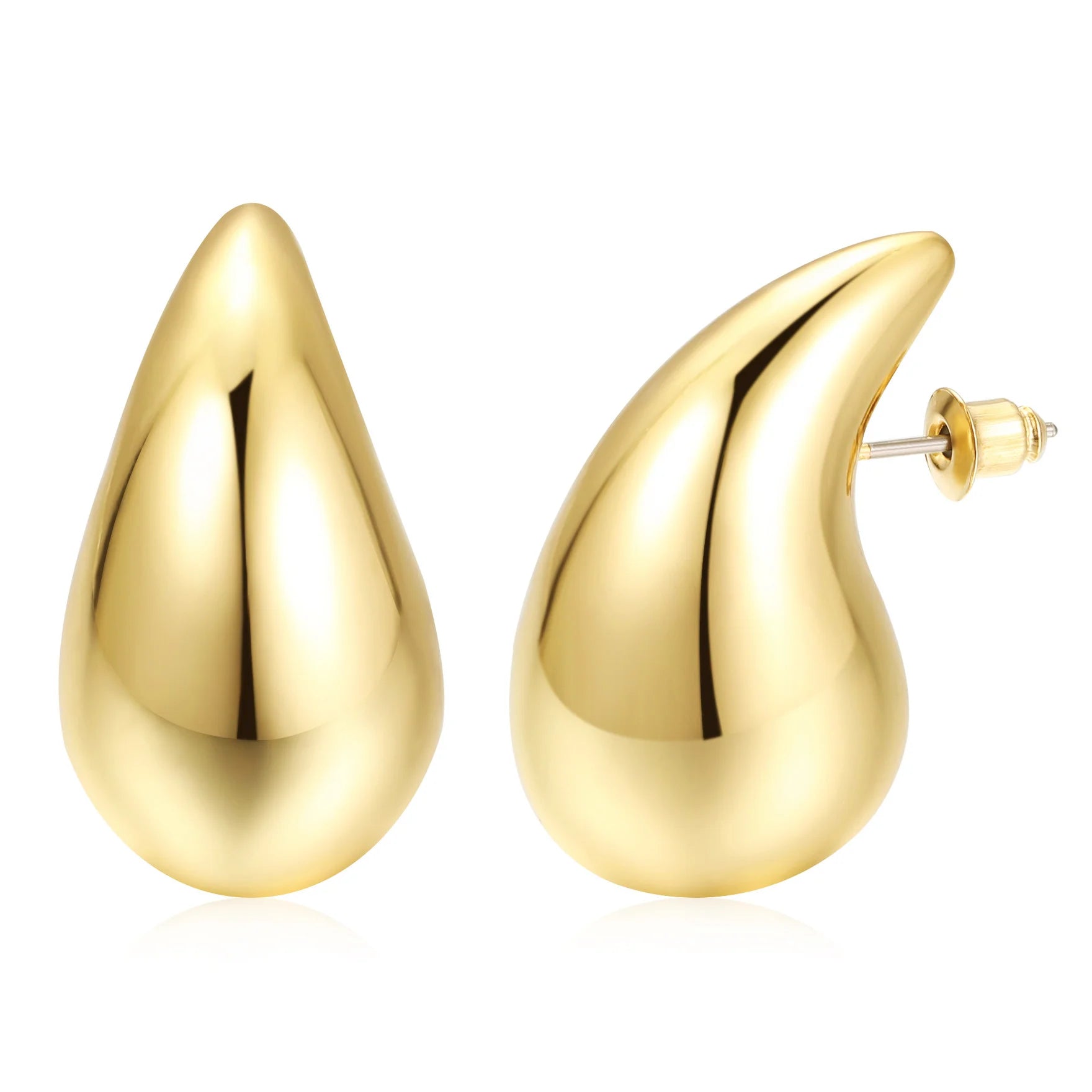 Huitich A - Express Chunky Gold Hoop Earrings Set Stylish Jewelry - Mumzar