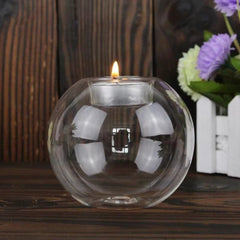 Huitich A - Express Clear Glass Candle Holder Round Light - Mumzar