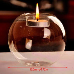 Huitich A - Express Clear Glass Candle Holder Round Light - Mumzar