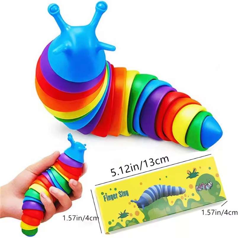 Huitich A - Express Colorful Fidget Slug Toy for Children - Mumzar