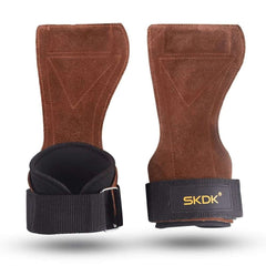 Huitich A - Express Cowhide Gym Grips with Wrist Wraps - Mumzar