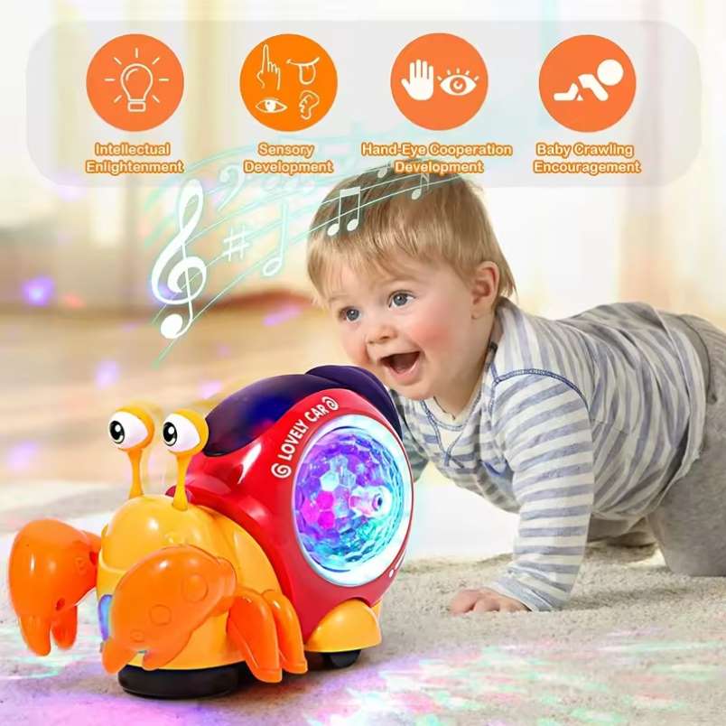 Huitich A - Express Crawling Crab Baby Toy with Lights - Mumzar