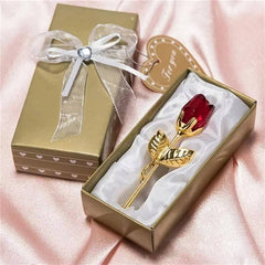 Huitich A - Express Crystal Rose Flower Figurine Gift - Mumzar