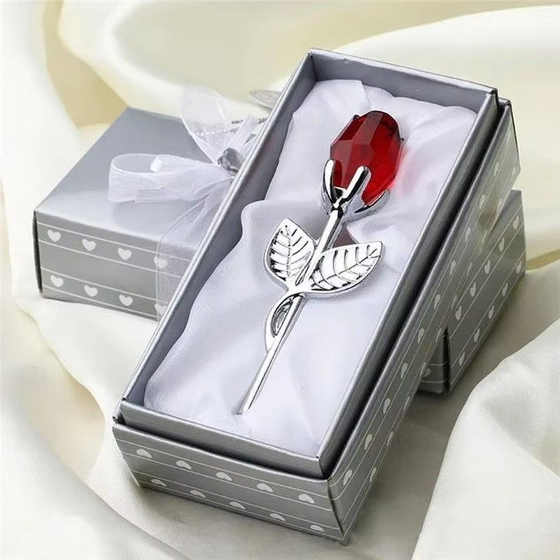 Huitich A - Express Crystal Rose Flower Figurine Gift - Mumzar