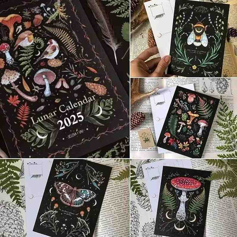 Huitich A - Express Dark Forest Lunar Calendar 2025 with Original Illustrations - Mumzar