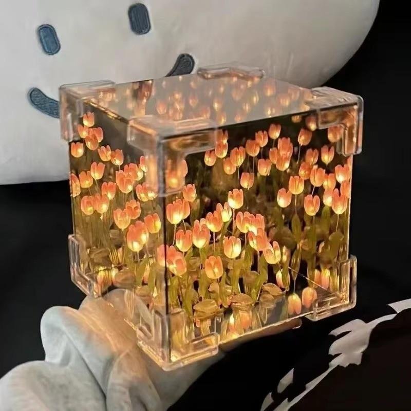 Huitich A - Express DIY Tulip Night Lamp Kit 3D Cube Light - Mumzar