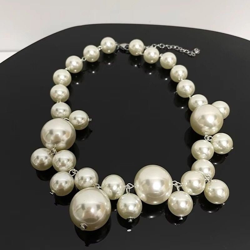 Huitich A - Express Elegant Imitation Pearl Choker Necklace - Mumzar