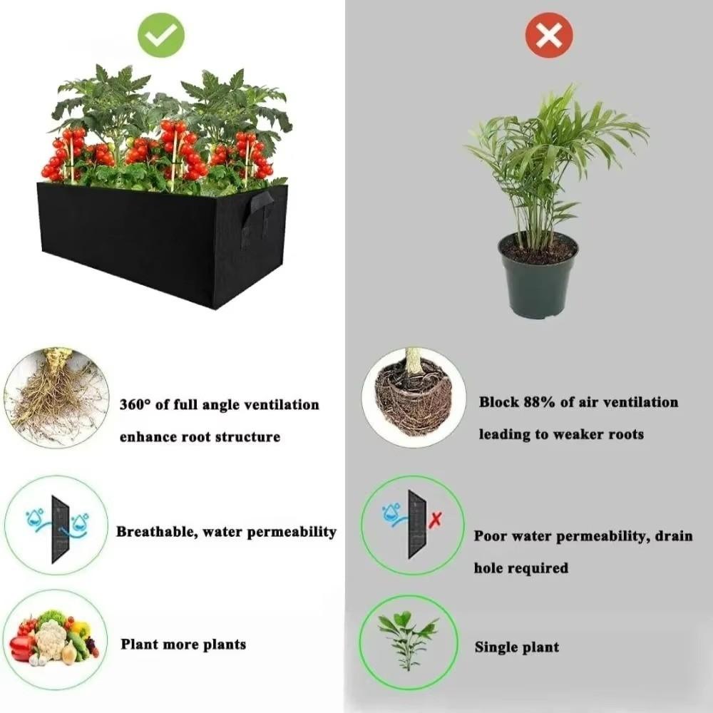 Huitich A - Express Felt Grow Bag for Vegetables with Handles - Mumzar