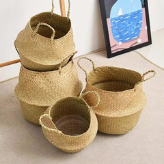 Huitich A - Express Folding Rattan Storage Basket for Home - Mumzar