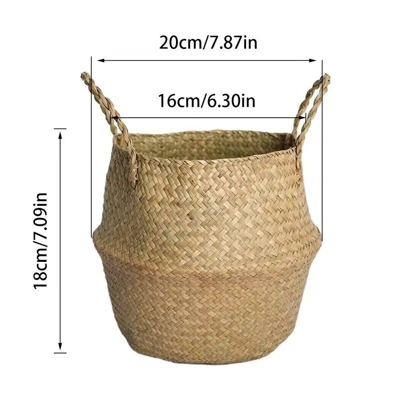 Huitich A - Express Folding Rattan Storage Basket for Home - Mumzar