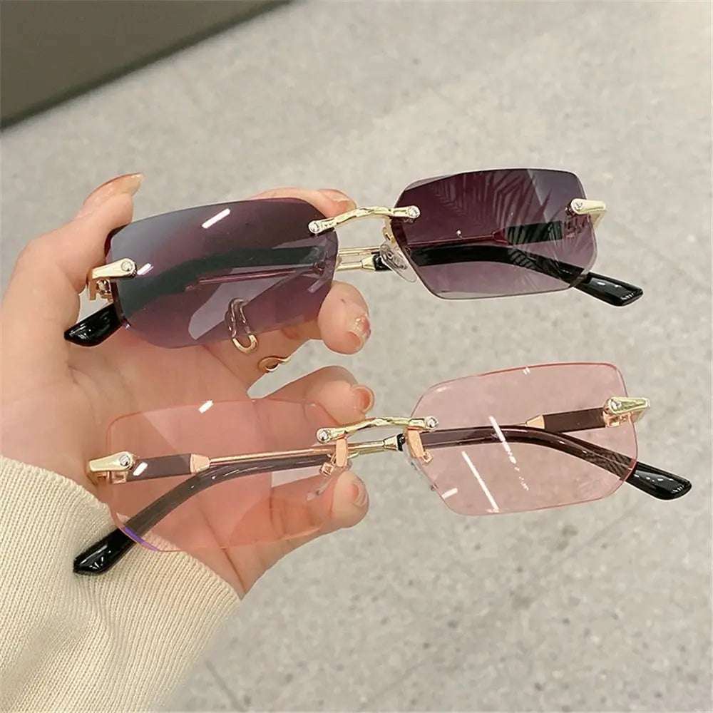 Huitich A - Express Frameless Rectangle Sunglasses for Women - Mumzar