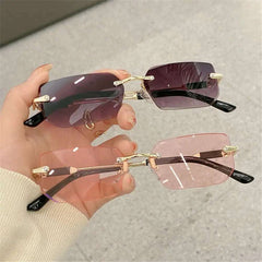 Huitich A - Express Frameless Rectangle Sunglasses for Women - Mumzar