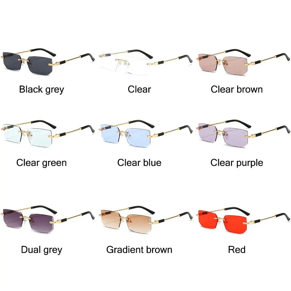 Huitich A - Express Frameless Rectangle Sunglasses for Women - Mumzar