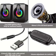 Huitich A - Express Gaming Speakers with Microphone PC Sound Box - Mumzar