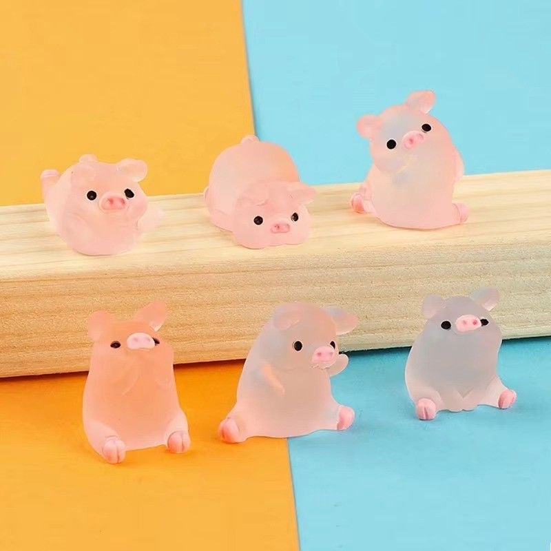 Huitich A - Express Glow in the Dark Piggy Ornaments Set of 6 - Mumzar