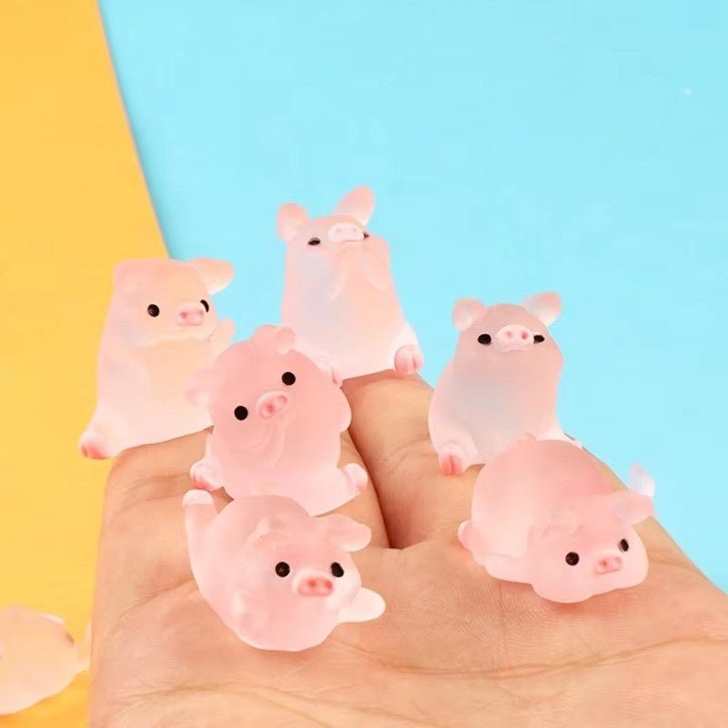 Huitich A - Express Glow in the Dark Piggy Ornaments Set of 6 - Mumzar