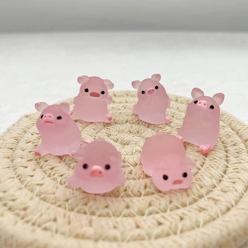 Huitich A - Express Glow in the Dark Piggy Ornaments Set of 6 - Mumzar
