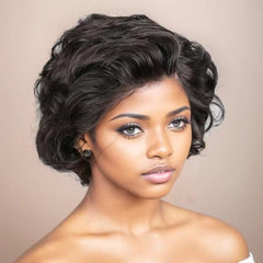 Huitich A - Express Glueless Lace Front Wigs for Women Pixie Cut Human Hair - Mumzar