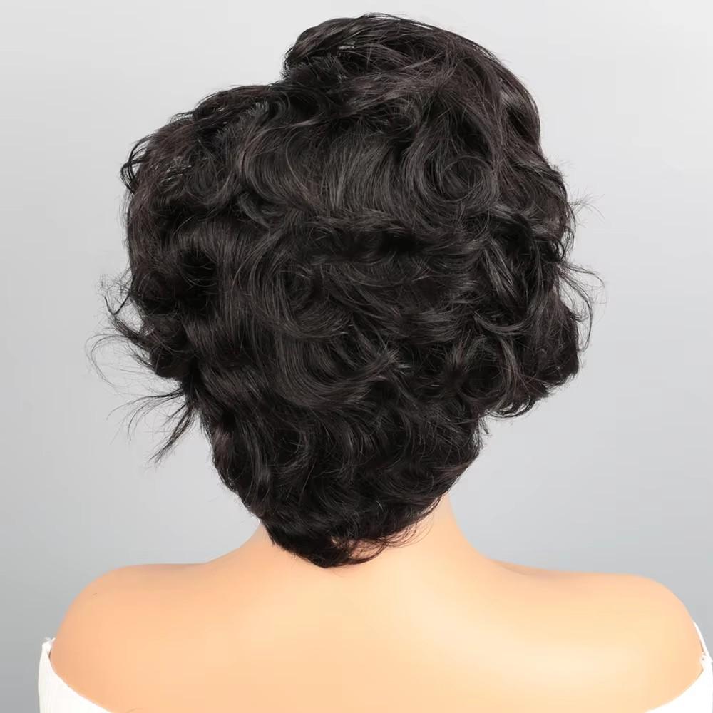 Huitich A - Express Glueless Lace Front Wigs for Women Pixie Cut Human Hair - Mumzar