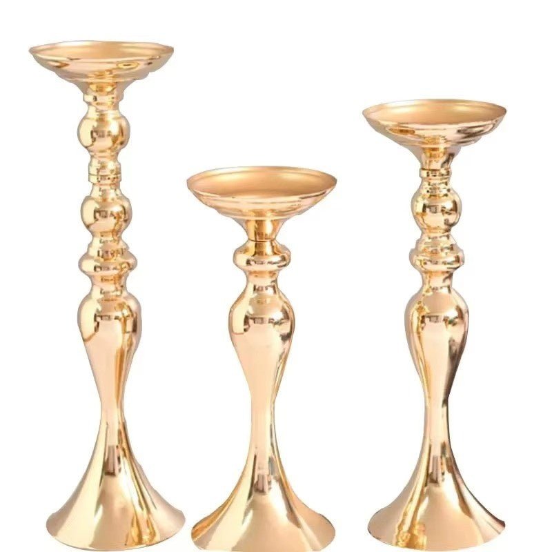 Huitich A - Express Gold Candle Holders for Centerpieces Set - Mumzar