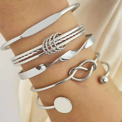 Huitich A - Express Gold Multilayer Bangles Set Elegant Jewelry - Mumzar