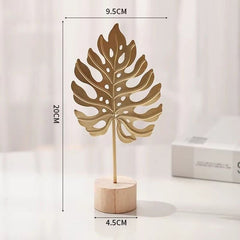 Huitich A - Express Golden Ginkgo Leaf Decor Metal Figurine - Mumzar