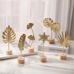 Huitich A - Express Golden Ginkgo Leaf Decor Metal Figurine - Mumzar