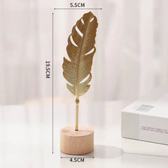 Huitich A - Express Golden Ginkgo Leaf Decor Metal Figurine - Mumzar