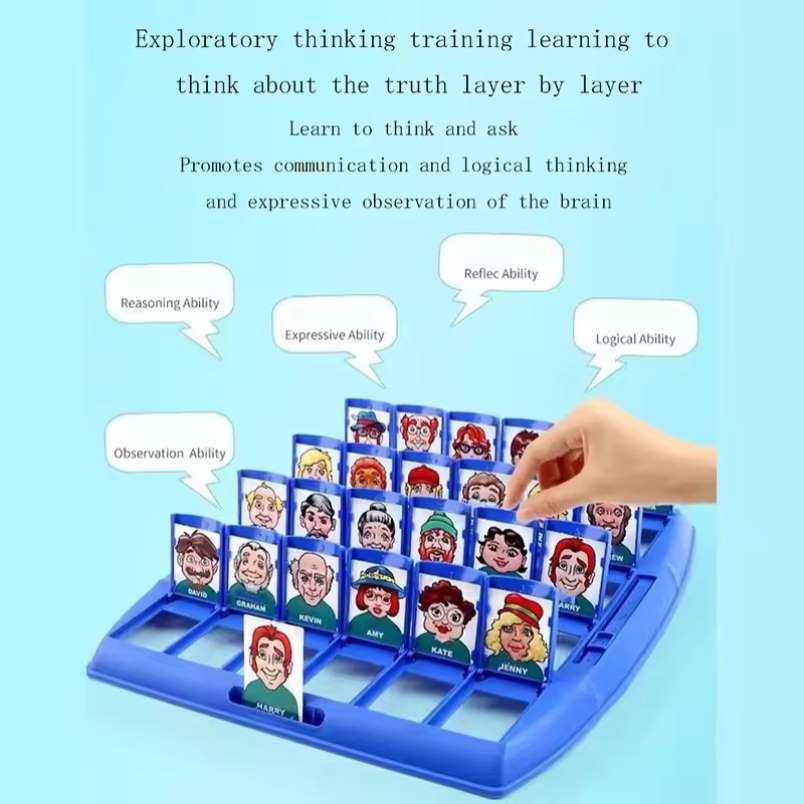 Huitich A - Express Guess Who I Am Logical Thinking Board Game for Kids - Mumzar
