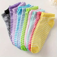 Huitich A - Express Heart Print Ankle Socks for Women - 50 Pairs - Mumzar