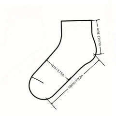 Huitich A - Express Heart Print Ankle Socks for Women - 50 Pairs - Mumzar