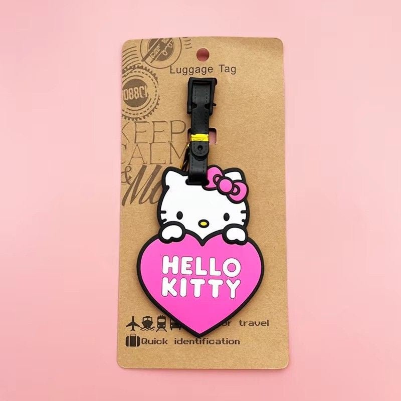 Huitich A - Express Hello Kitty Luggage Tag Cute Cartoon ID Holder - Mumzar