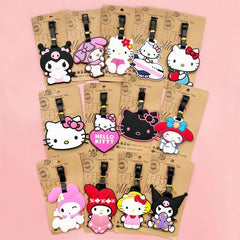 Huitich A - Express Hello Kitty Luggage Tag Cute Cartoon ID Holder - Mumzar