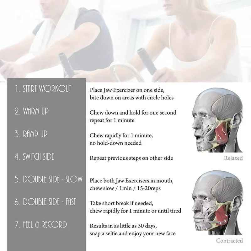 Huitich A - Express Jawline Exerciser for Men - Silicone Facial Toner - Mumzar