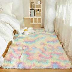 Huitich A - Express Kids Rainbow Carpet Soft Plush Rug - Mumzar