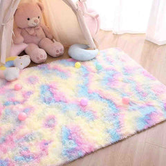 Huitich A - Express Kids Rainbow Carpet Soft Plush Rug - Mumzar