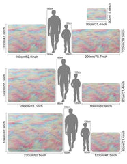 Huitich A - Express Kids Rainbow Carpet Soft Plush Rug - Mumzar