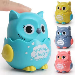 Huitich A - Express Kids Wind - Up Owl Toy Mechanical Sliding - Mumzar