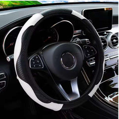 Huitich A - Express Leather Carbon Fiber Steering Wheel Cover - Mumzar