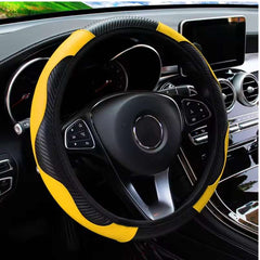 Huitich A - Express Leather Carbon Fiber Steering Wheel Cover - Mumzar