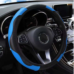 Huitich A - Express Leather Carbon Fiber Steering Wheel Cover - Mumzar