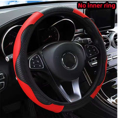 Huitich A - Express Leather Carbon Fiber Steering Wheel Cover - Mumzar