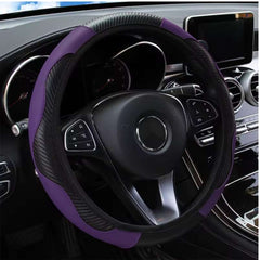 Huitich A - Express Leather Carbon Fiber Steering Wheel Cover - Mumzar