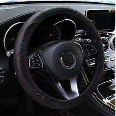 Huitich A - Express Leather Carbon Fiber Steering Wheel Cover - Mumzar