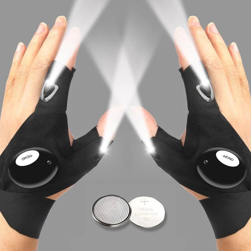 Huitich A - Express LED Half Finger Gloves for Night Fishing - Mumzar